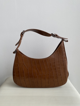 Сумка 0175maxi Карамельный кроко-кожа (431)